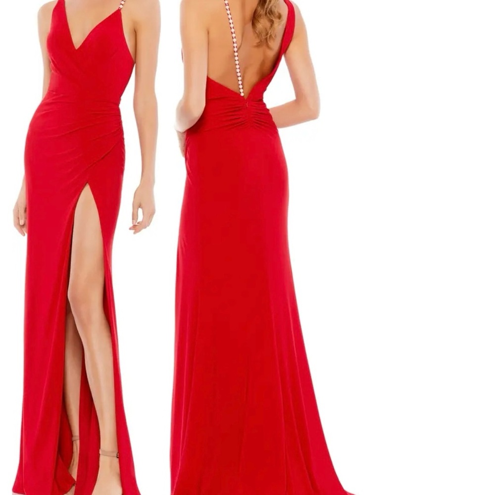 Elegant Red Evening Gown